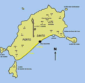 Karte von Porto Santo