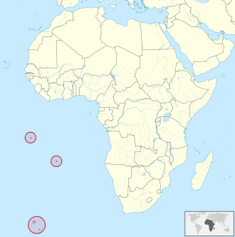 Lagekarte Saint Helena, Ascension, Tristan da Cunha in Africa.svg
