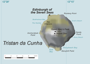 Karte von Tristan da Cunha