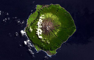 Satellitenaufnahme von Tristan da Cunha