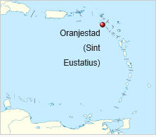 Lagekarte Oranjestad (Sint Eustatius)