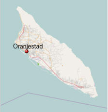 Lagekarte von Oranjestad auf Aruba