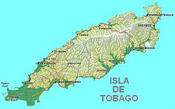 Karte Tobagos