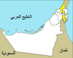 Landkarte Ra´s al-Chaima
