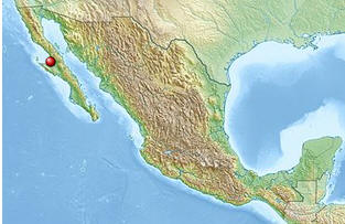 Lagekarte Baja California