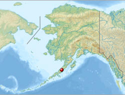 Lagekarte Alaska-Halbinsel