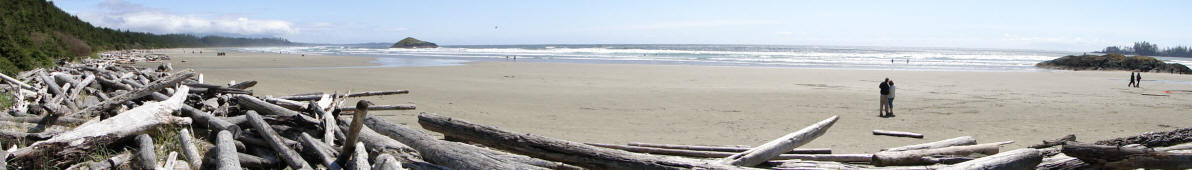 Panoramafoto Strand auf Vancouver Island