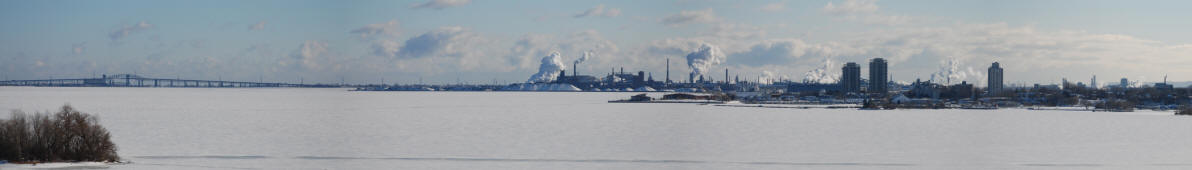 Panoramafoto Winter in Hamilton, Ontario