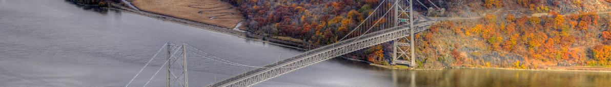 Bear Mountain Bridge over the Hudson River