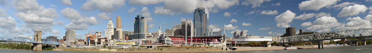 Panorama of downtown Cincinnati, Ohio