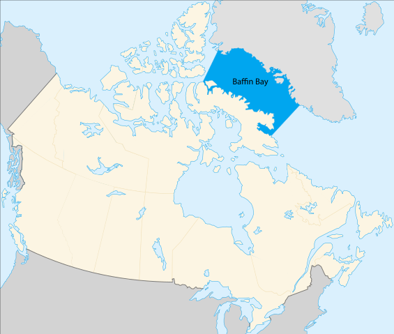 Baffin Bay Lagekarte