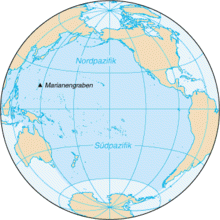 Karte des Pazifischen Ozeans
