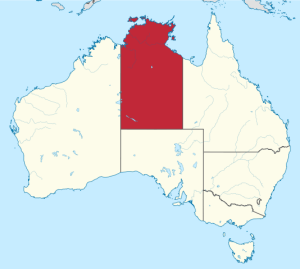 Lagekarte Northern Territory