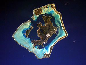 NASA-Aufnahme von Bora Bora