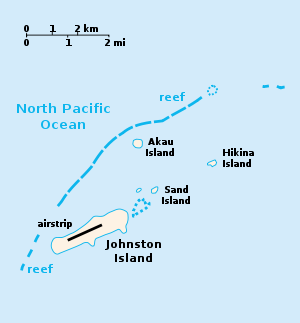 Karte des Johnston-Atolls