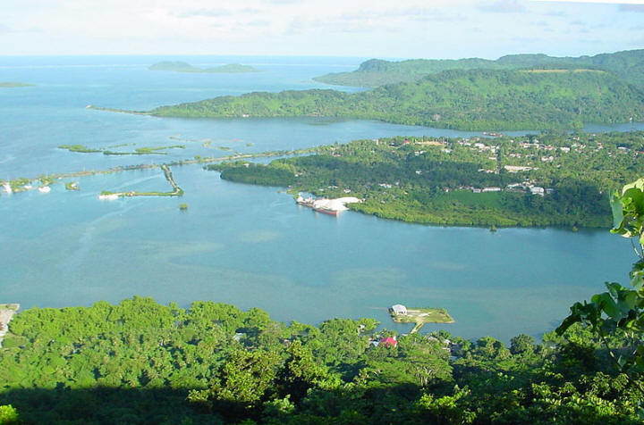 Kolonia Town looking down from Sokehs Ridge