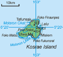 Karte von Kosrae