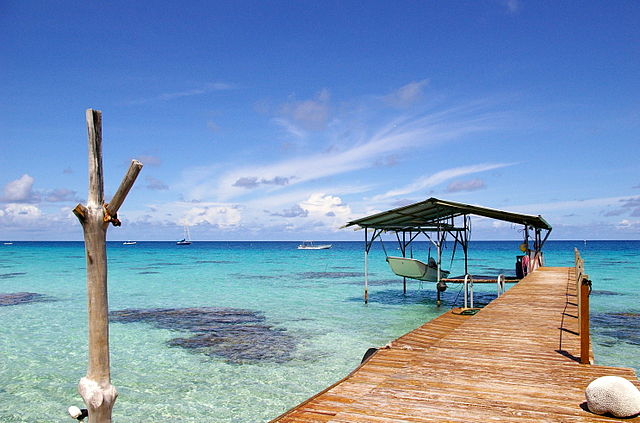 Die Lagune des Fakarava-Atolls