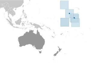 United States Pacific Island Wildlife Refuges Locator Map