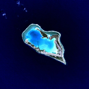 Satellitenbild von Wake