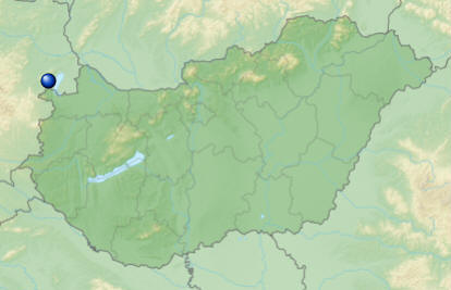 Lagekarte Neusiedlersee auf Ungarnkarte