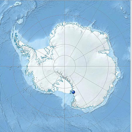 Lagekarte Vandasee in der Antarktis