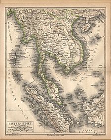 Historische Karte von Hinterindien