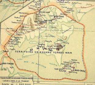 Historische Karte von Gunagzhouwan