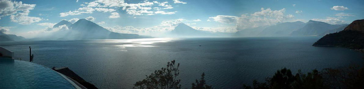 Panorama Atitlán-See - Lago de Atitlán